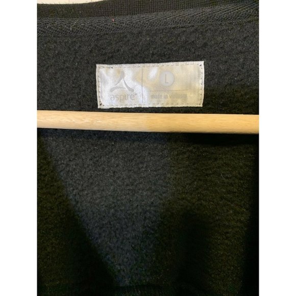 Aspire Lightweight Side Zip Jacket Black Women Sz L - Picture 2 of 6
